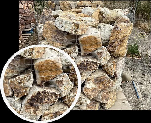 Mojave Gold rip rap 2-4in/6-8in